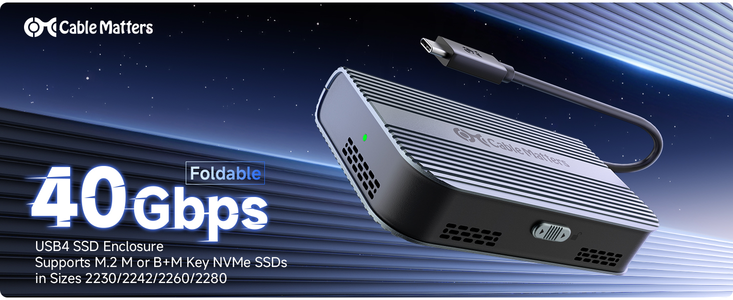 Amazon.com: Cable Matters 40Gbps Portable USB4 / Thunderbolt 4 SSD